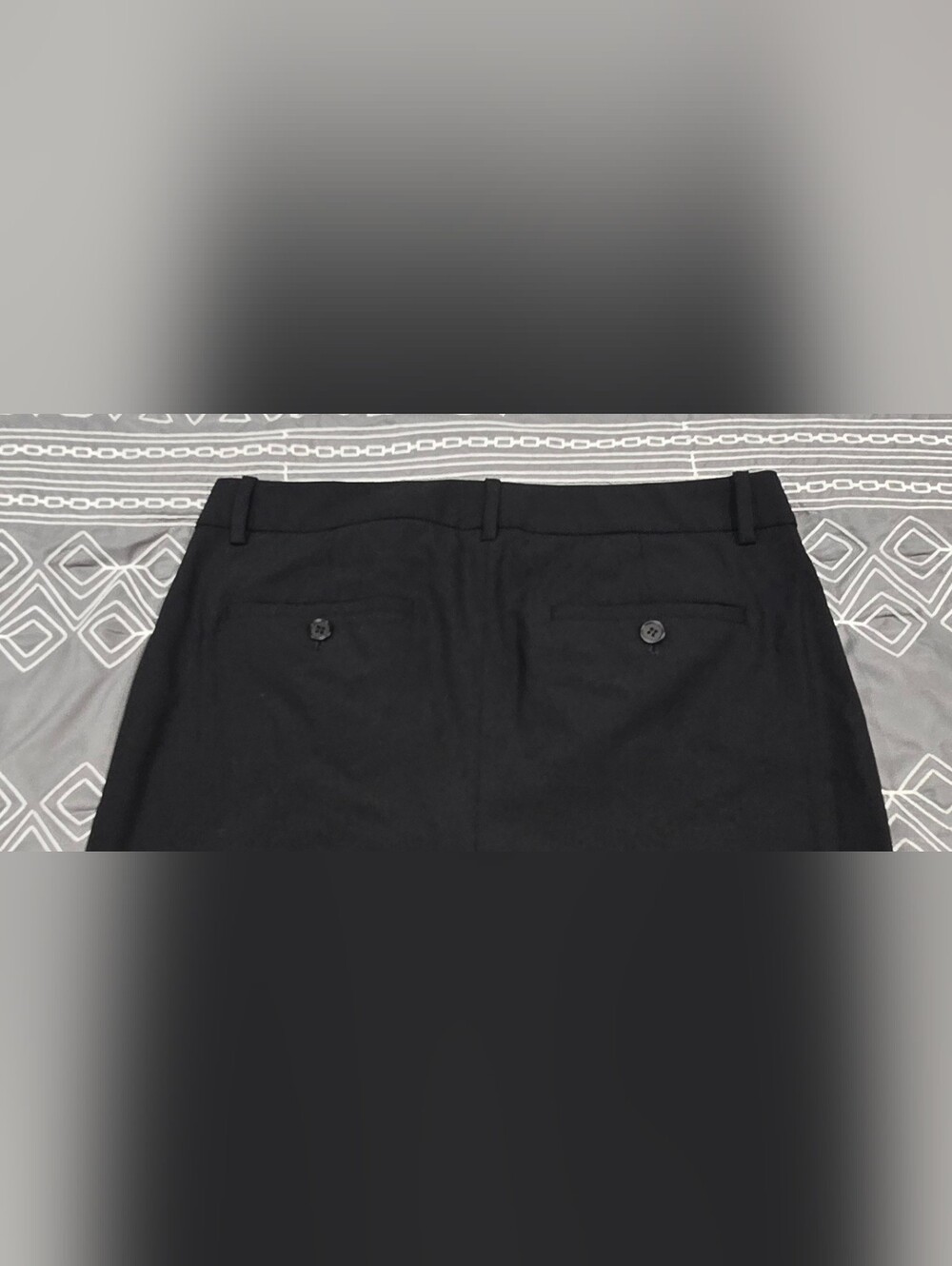 Theory Custom Max Black Edition Stretch Wool Trouser Pants Size 6 - Picture 4 of 8